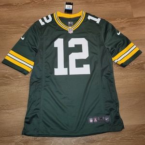 Nike NFL Green Bay Packers #12 Aaron Rodgers Football Jersey On Field Men Medium